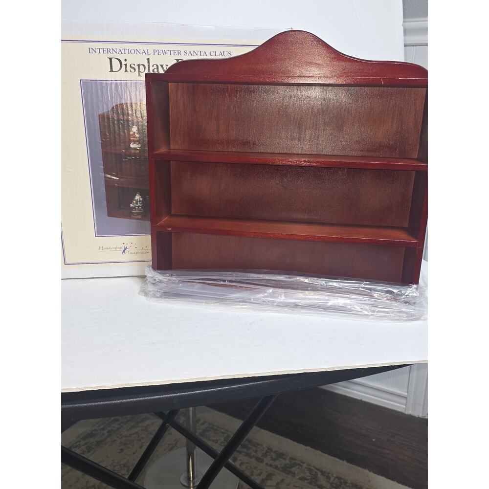 Vtg NIB 2000 Handcrafted Cherry 3 shelf display
